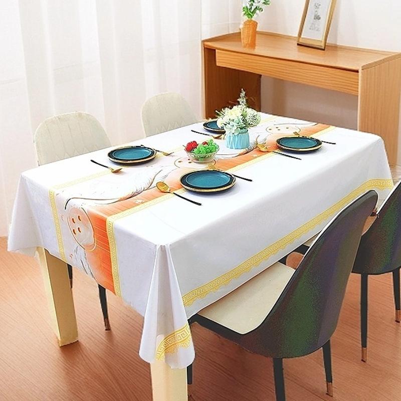 Waterproof, Oil-Proof And Anti-Scalding Coffee Table Tablecloth Rectangular Dining Table Cloth Household Living Room Light Luxury