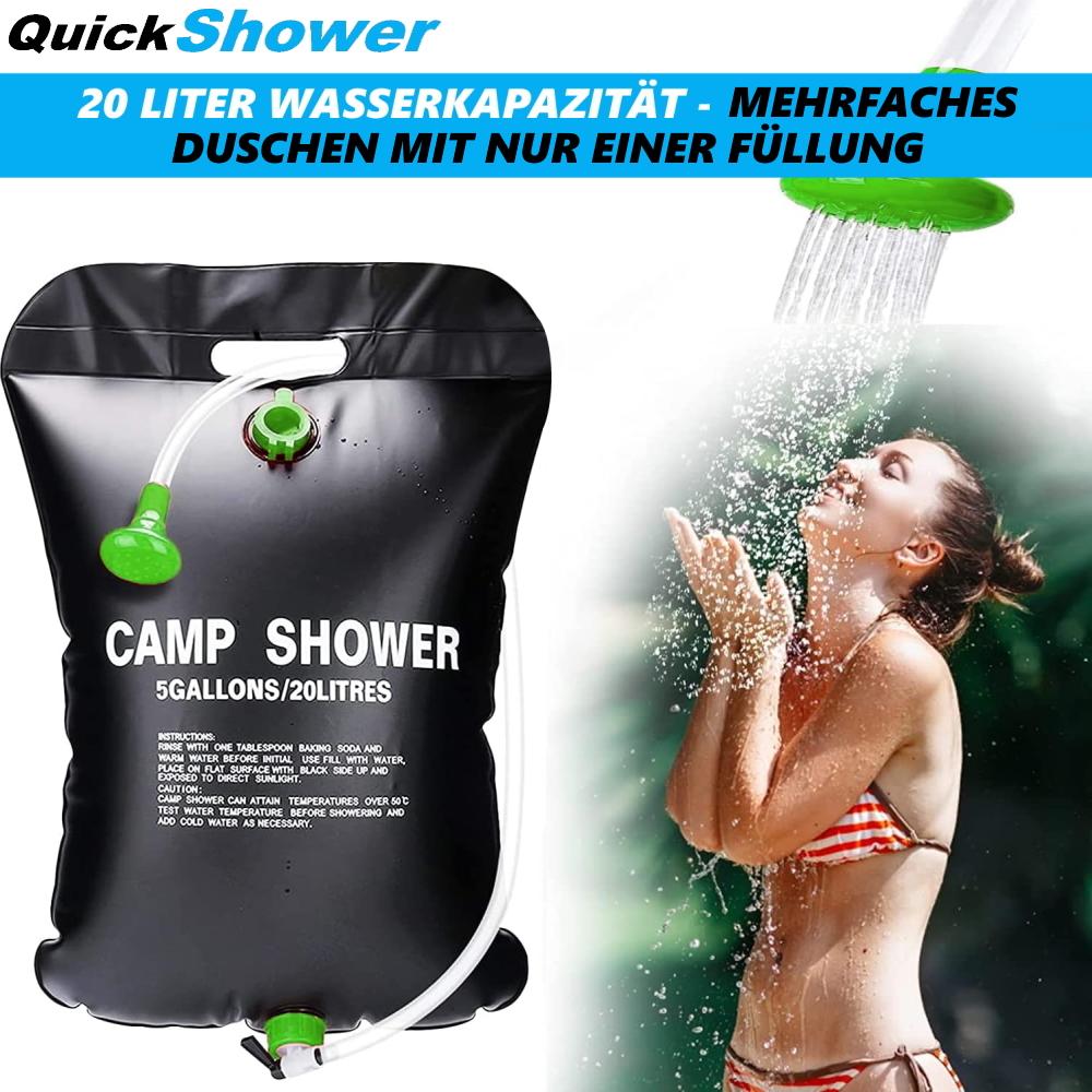 QUICKSHOWER Chuveiro de Campismo Solar Jardim Viagem Festival Exterior Saco de Chuveiro 20L