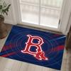 Boston Red Sox Design Crystal Velvet Carpet Cozy Non?Slip Printed Rug For Bedroom Living Room Entrance