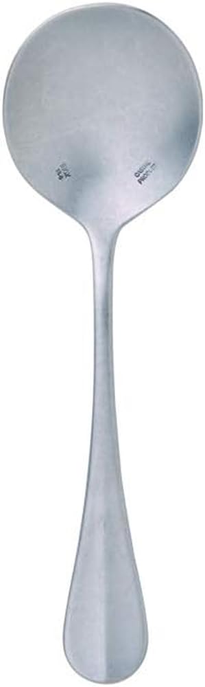 

Vintage Inox Baguette Classic Bouillon Spoon, Made in Japan by VINTAGEINOX [Authentic], Perfect for Cafes and Restaurants, Stainless Steel with Aged
