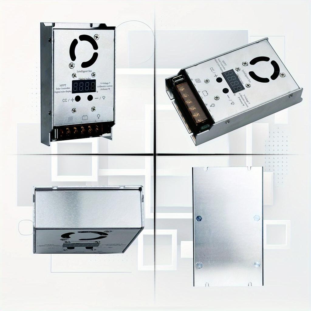 בקר טעינה סולארי MPPT מוריד מתח, 25A, קלט 720W (18V-80V), יציאה אוטומטית מורידה (Buck) לסוללות ליתיום, עופרת-חומצה, ג'ל 12V/24V