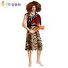 Halloween Jiahua Masquerade Couple Parent-Child Stick Sasquatch Savage Indigenous People Costume Funny Performance Costume