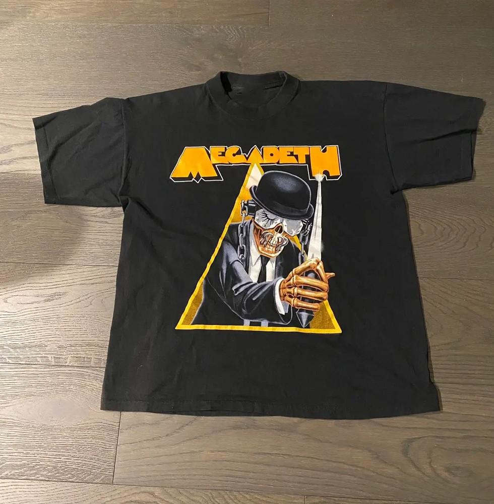 Megadeth Clockwork Orange 2001 Хлопковая футболка Полный размер S-5XL Унисекс футболка XL