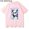Hololive VTuber T-skjorte Unisex Harajuku tegneserie-grafikk-t-skjorter Unisex-tilfeldig bomullst-skjorte Herre Anime Kawaii Shirakami Fubuki T-skjorte