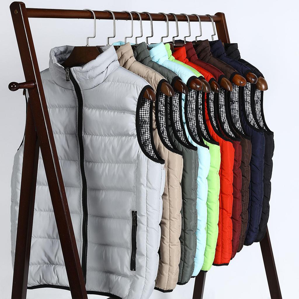 Men's Korean Style Autumn/Winter Warm Down Cotton Sleeveless Jacket