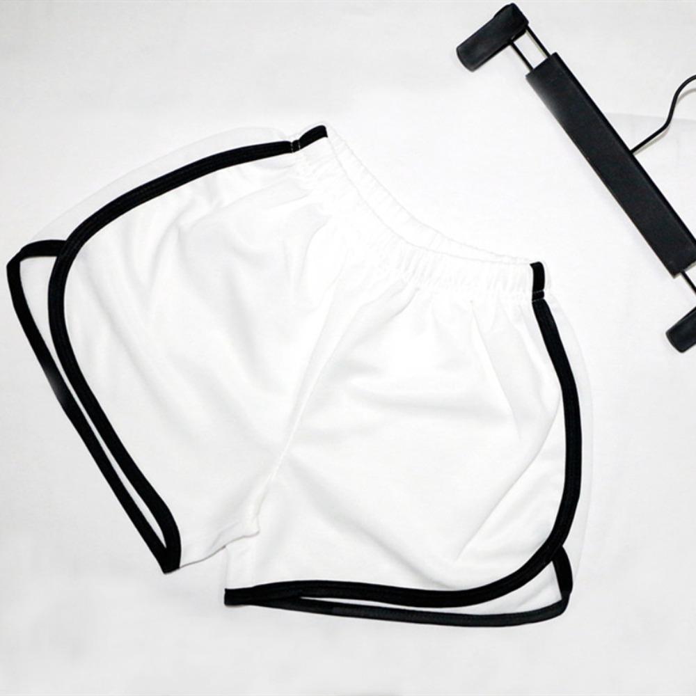 Pantaloncini da Donna a Vita Media Dolphin Vestibilità Slim Pantaloni da Ginnastica Morbido Poliestere Bordino a Contrasto Micro Elasticizzati Estivi Casual Yoga Pantaloncini da Spiaggia