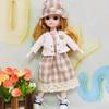 Long Hair 30cm Bjd Doll with Clothes Attractive Eyes Princess Makeup Ball Joint Doll  Babies