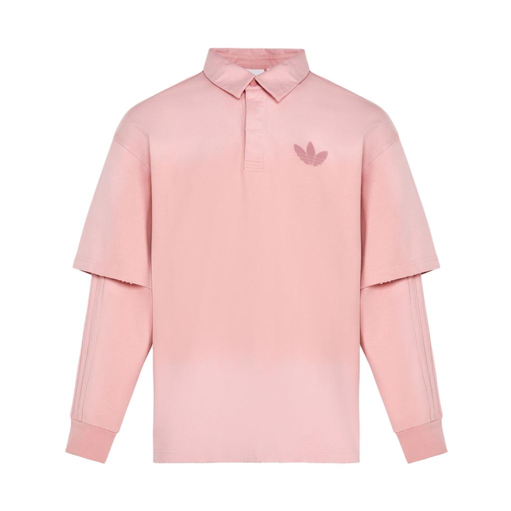 adidas Originals FW25 2-In-1 Long Sleeve Knit Loose Fit Polo Shirt Men Tops KR5054