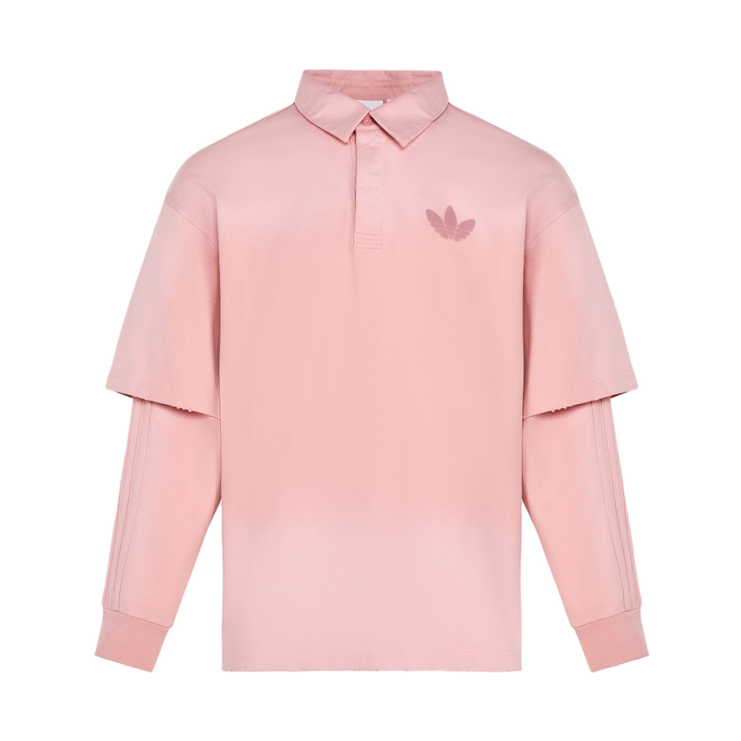 

Adidas Originals FW25 2-в-1 Лонгслив Вязаный Свободный крой Рубашка-поло Мужские топы KR5054 M