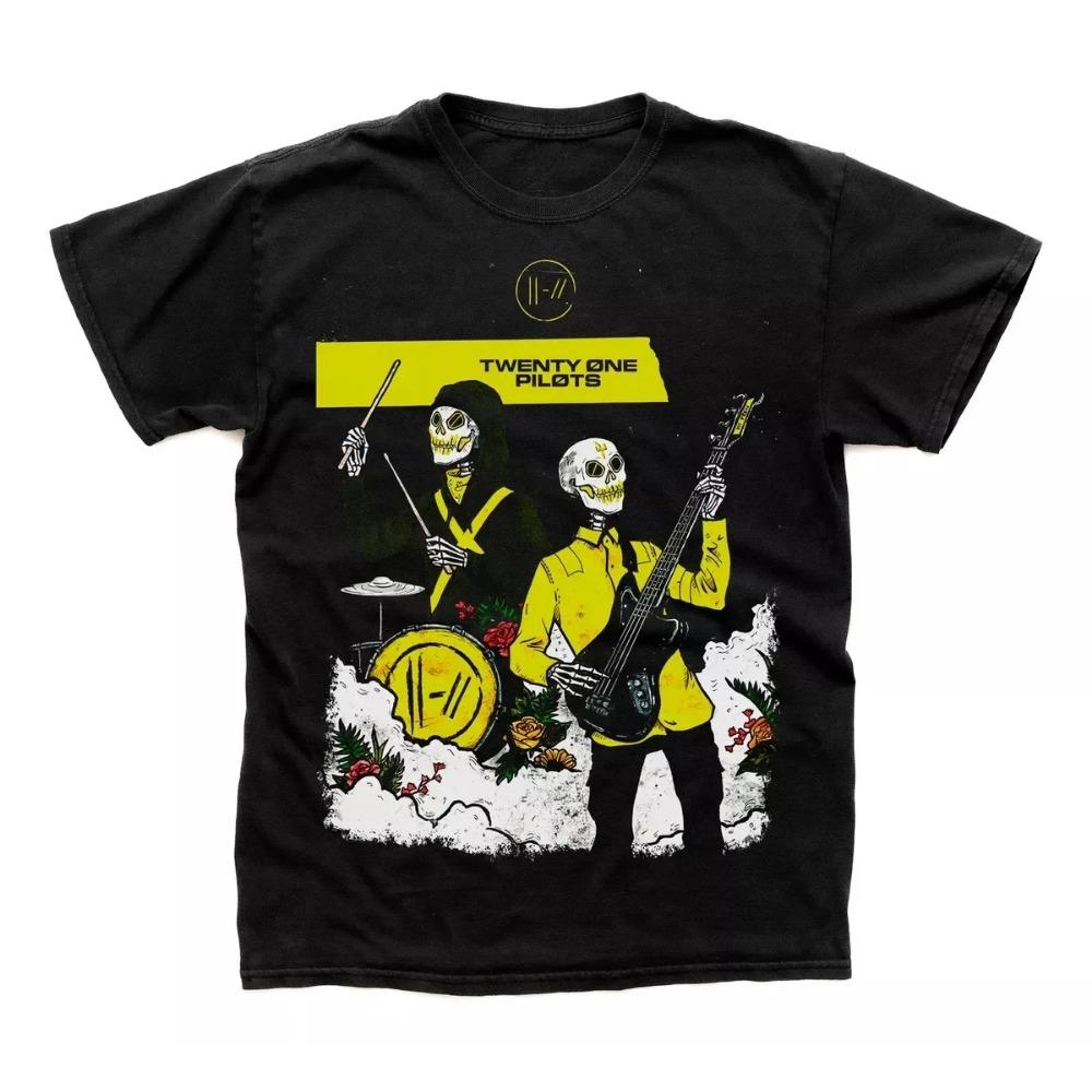 Hip Hop American Street Tričko Pánské Dámské Twenty One Pilots Scaled and Dragon Rock Aktivita Nadměrné Y2k Bavlna Krátký Rukáv