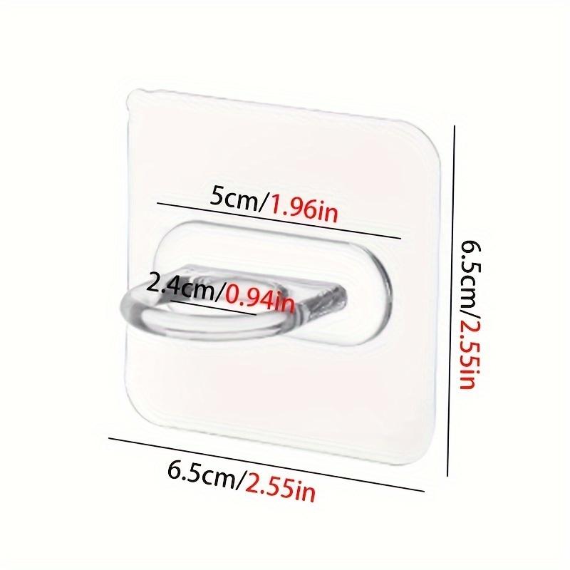 4pcs Universal Ring Hook, Punch Free Multifunctional Sticky Hook, Self Adhesive Traceless Hook, Kitchen Washer Hanger