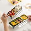 Leakproof Meal Prep Container Portable Food Storage Durable 304 Stainless Steel Lunch Box  Home Use