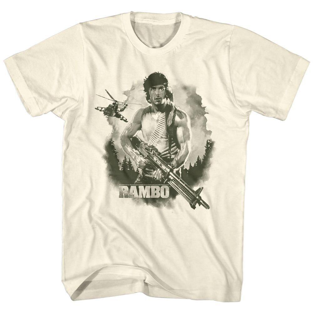 Rambo Watercolor Movie Shirt L