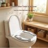 Cute Seal Toilet Seat Cushion Soft Warm Waterproof Washable Traceless Installation For Home Bathroom All Seasons Use
