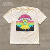 Psychedelic Frog T-Shirt, Alien Abduction Mushroom UFO Tee, Funny Weirdcore Shirt for Men Women, Alt Goblincore Clothing, Cottagecore Gift