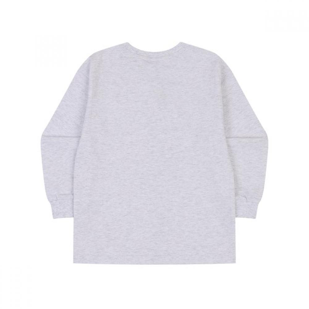 Kangol Kids Long Sleeve Tee Melange Grey Rc 0005