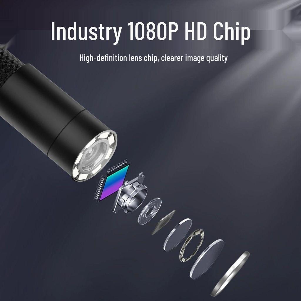 420° Rotating HD Automotive Endoscope: Waterproof, Oil & High-Temp Resistant Tool for Car Engine Cylinder Inspection