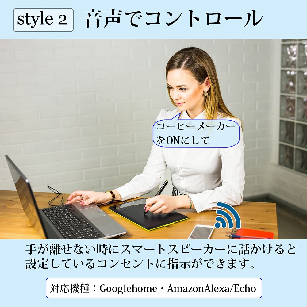 TOP-FLEX Smart Plug, Wi-Fi Connected, Smart Tap, Compatible with Alexa, Google Home, and Echo, Remote Control, USB Included, Energy-Saving, Power