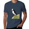 Puffin Bird Watercolor Painting Wildlife Artwork Tshirt Sports Basic Short Sleeve Tshirt
