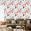 Geometric and colorful rhombus wallpaper for living room and bedroom 50x1000