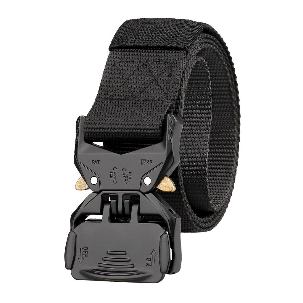 Cross-border Cobra Tactical Belt: Outdoor Military Leather Belt with Alloy Insert Buckle
