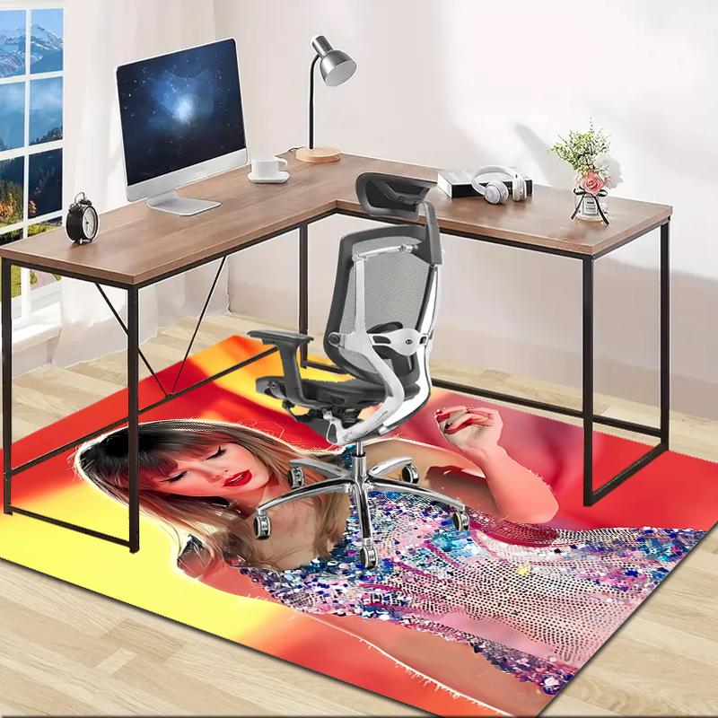 1pc Taylor Swift1 Design Area Rug - Non-Slip, Soft & Cozy Floor Mat for Living Room, Bedroom, Office - Indoor/Outdoor Decorative Carpet
