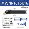 92° CNC Lathe External Turning Tool Holder (MVJNR1616K16/2020K16)