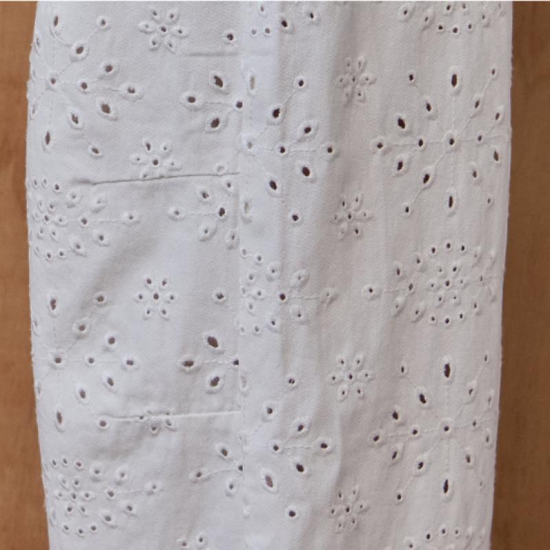 MAXZA Eyelet Punch Wide Pants Ze07ql001na