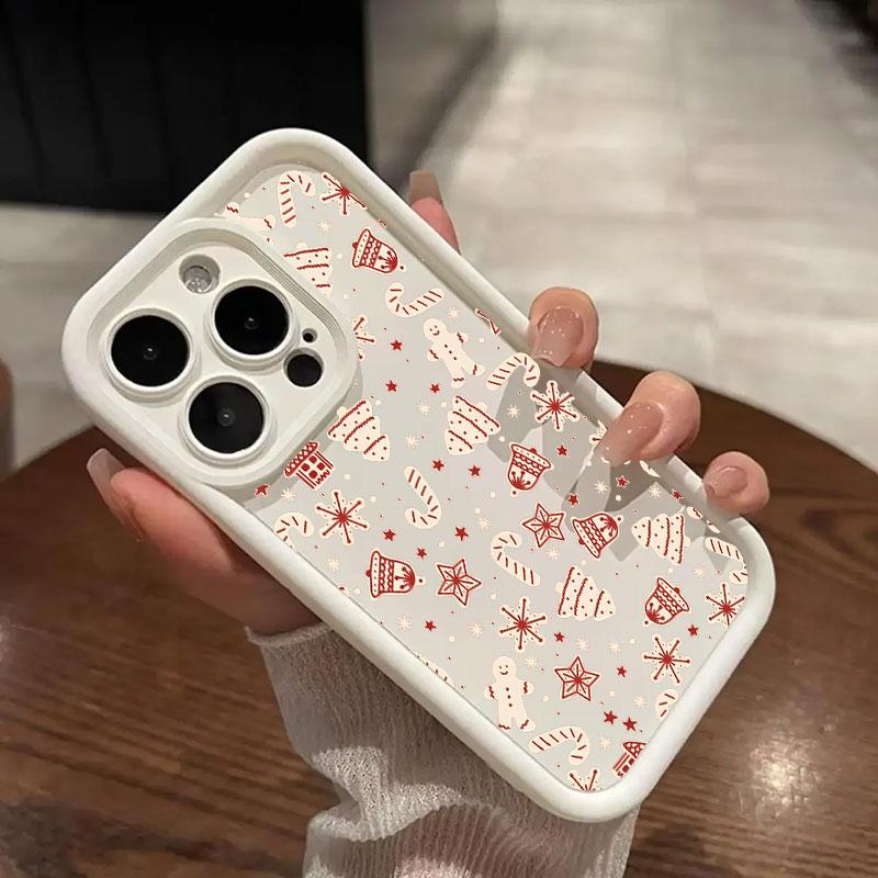 Merry Christmas Drawings Print Coque For Iphone 15 13 17 16 Case For IPhone 17 Air 11 13 12 16 Pro Max 14 Plus Soft Phone Cover