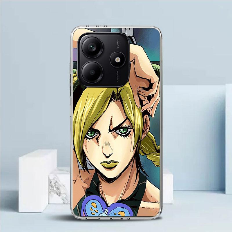 JoJo's Bizarre Adventure Jolyne Cujoh Phone Case For Xiaomi Redmi Note 15 14 14S 13 12S 12 Pro Plus 11S 11 11T 11E 10S 10 + Soft