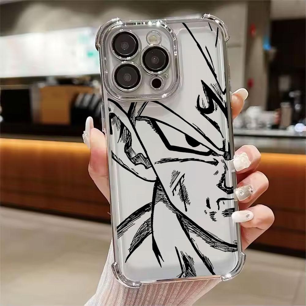 Cool Vegeta Goku Dragons Balls Art Phone Case for iPhone 11 13 15 16 17 Pro Max 14 Plus 17Air 16E 13 Pro 12 Mini 11 Clear Cover