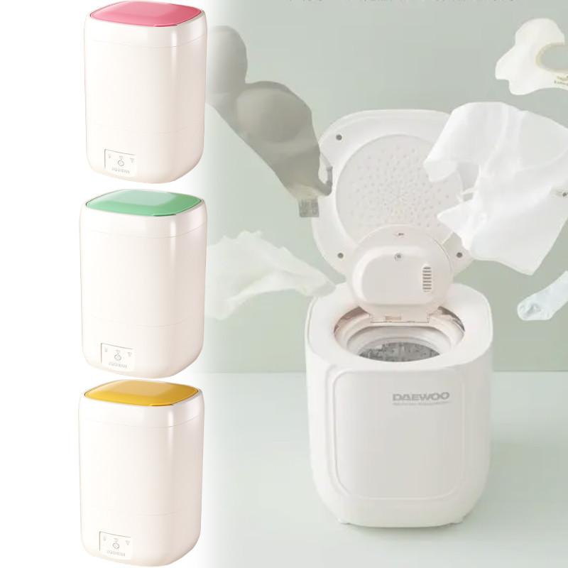 Kompakte halbautomatische Mini-Waschmaschine mit Timer für Zuhause und Reisen
