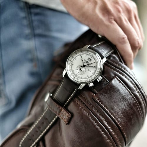 Zeppelin Special Edition 100 Years Zeppelin Ivory Watch 76401 Men's [Official Import]