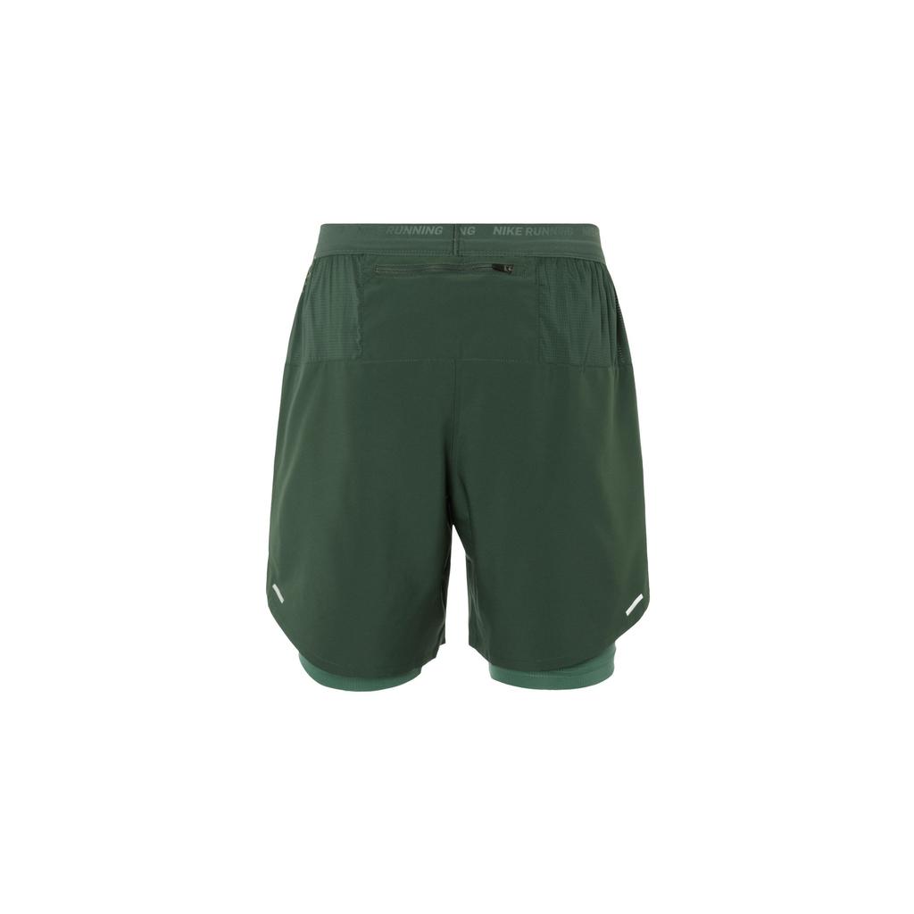 Nike Pantaloncini da corsa casual due in uno Dri-FIT Stride con design con logo riflettente da uomo Pantaloncini verde vintage DM4760-338