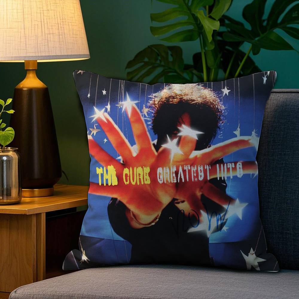 The C-Cure Rock Band Pillow Case Sofa Living Room Bedroom Double-sided Printing Square Cushion Nap Time Cushion Cover