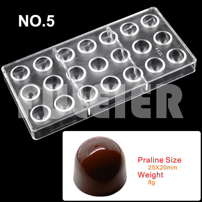 Polycarbonat Schokoladenformen Quadratisch Rund Süßigkeiten Süßwarenriegel Form Backen Kuchen BonBon Süßwarenwerkzeuge Backzubehör
