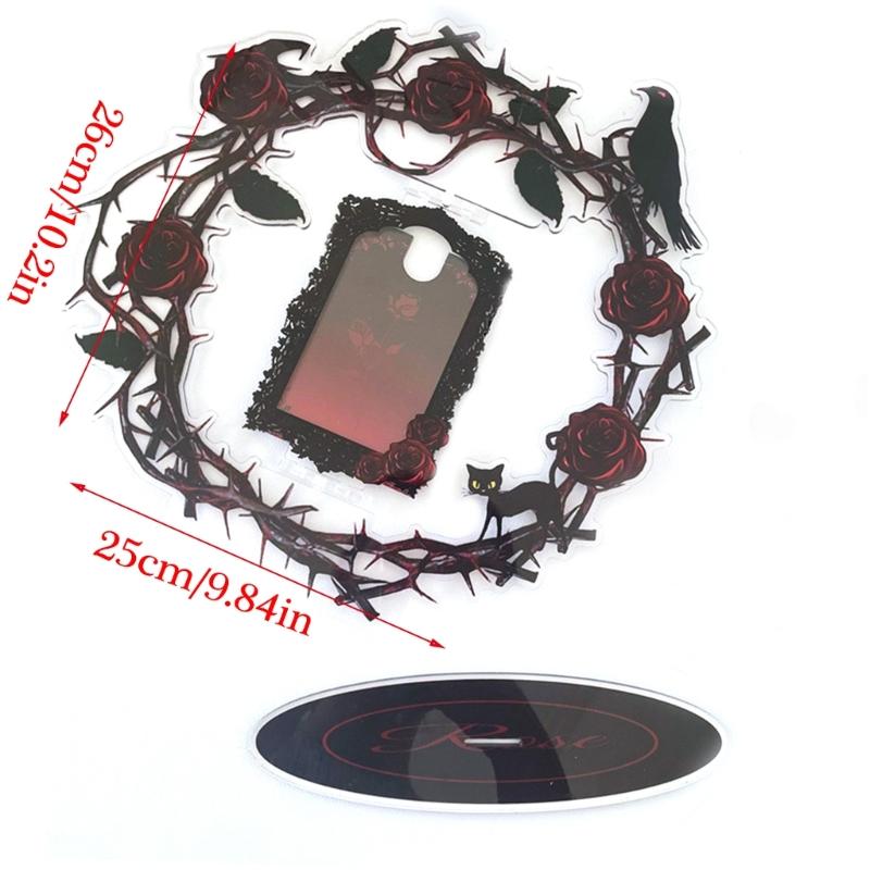 Acrylic Photo Frame with 360Degree Rotation Rotating Photo Holder Suitable for Enhancing Desktop Aesthetics and Styles
