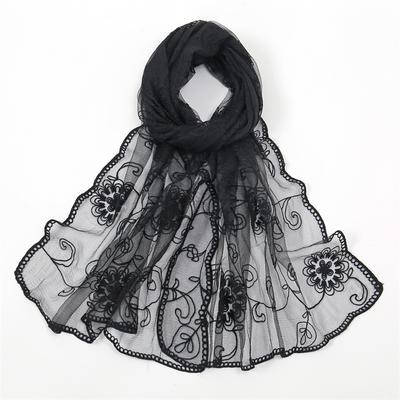 Women Hijab Wrap Shawl Flower Lace Scarves Lady Fashion Wedding Headscarves Female Spring Summer Po Props Accessories