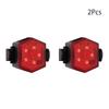 High-brightness Led Bicycle Taillight Waterproof USB Rechargeable Bike Taillight 5LED Taillight for Night Cycling Bicycle Light