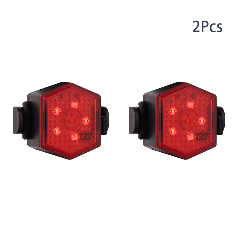 High-brightness Led Bicycle Taillight Waterproof USB Rechargeable Bike Taillight 5LED Taillight for Night Cycling Bicycle Light