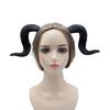 Čelenka s kozími rohy Gotické ďábelské rohy Vlasová obruč Halloweenské převleky Vlasové doplňky na Halloweenskou párty Cosplay události