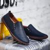 Fashion Brand Male Driving Flats All-match Leather Fashion Casual Shoes Men Comfortable Loafers Man Lightweight Mens Slip On Lazy Shoes