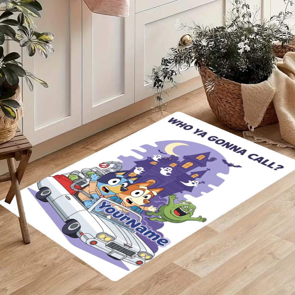 Bluey Customize Your Name Kitchen Rug Runner Rug Laundry Mat Hallway Entryway The Best Gift Choice