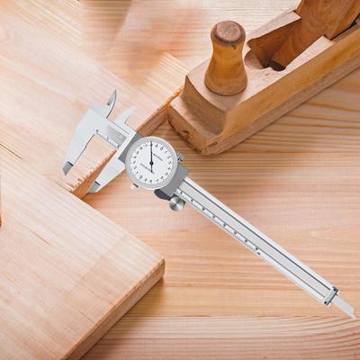 Dial Caliper Carbon Steel Accurate, Versatile Professional Shockproof Measuring Tool for Home, DIY