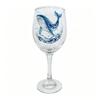 Octopus Ocean Animal Wine Glass Tortoise Dolphin Glass Goblet 2D Printed Shark Whale Marine Animal Tall Glass Home Decor