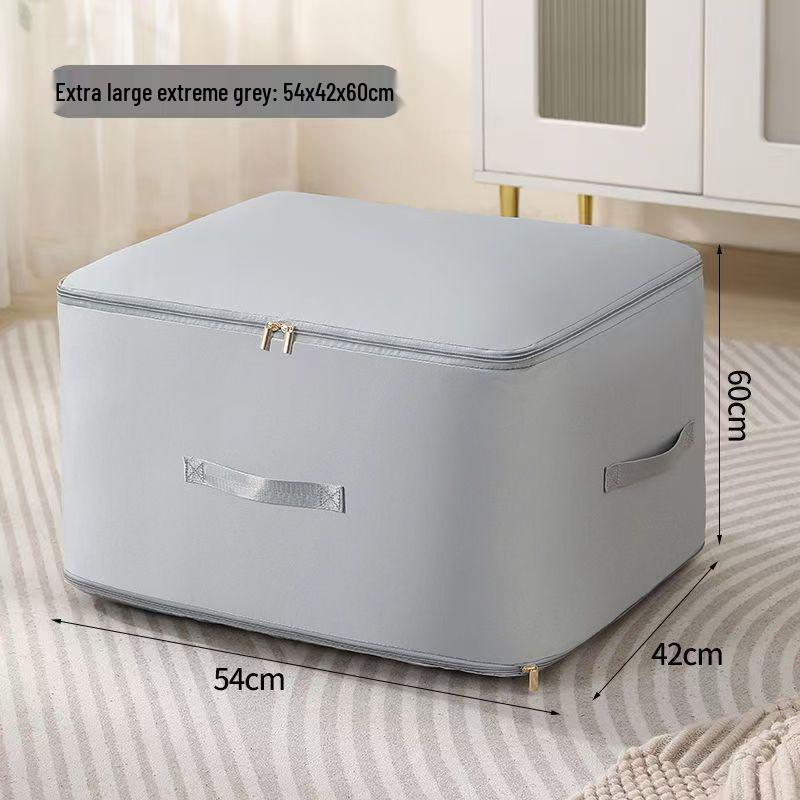 Solid Color Dustproof Storage Bag for Clothes and Quilts - Convenient for Moving and Household Packing