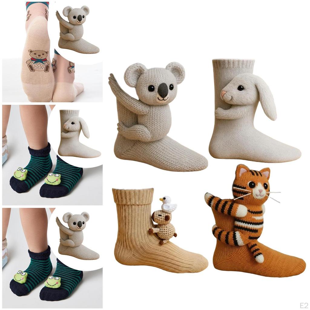 Animal Socks ,Soft ,Collection for Women Winter Stocking Birthday Gifts
