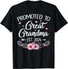 Promoted To Great Grandma Est 2024 First Time New Grandma Gift Unisex T-Shirt