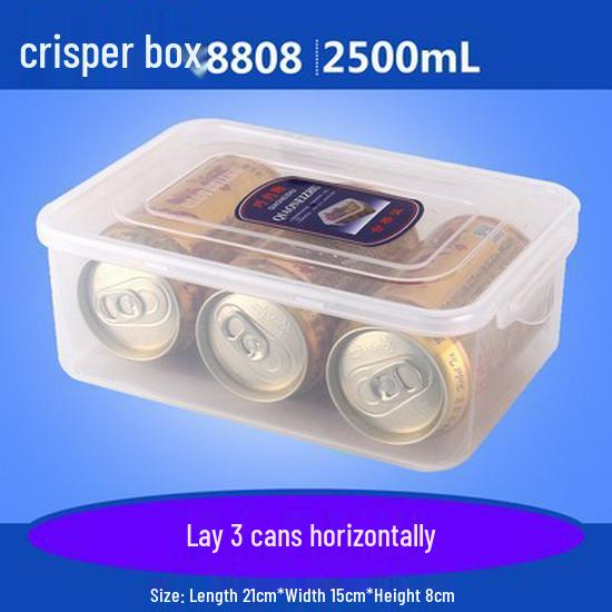 Food Grade Rectangular Plastic Storage Box with Lid - Freezable, Sealable Kitchen & Refrigerator Organizer