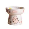 Ceramic Cat Bowl Anti Tipping Dog Food Feeding Basin Pet Drinking Feeder  Neck Protection